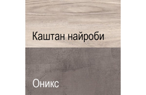 Шкаф-витрина для посуды Джаз 2V2D1S оникс