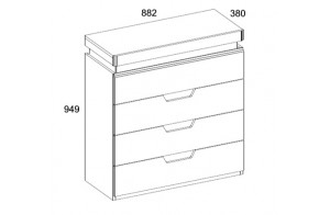 Комод Torino 4S