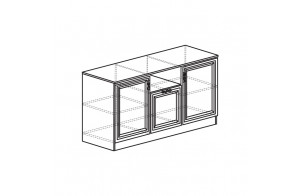 Тумба в гостиную Лира 45 темная